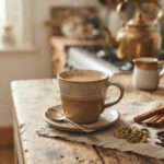 Masala Chai with Whole Spices: Cardamom, Pepper, Clove and Cinnamon