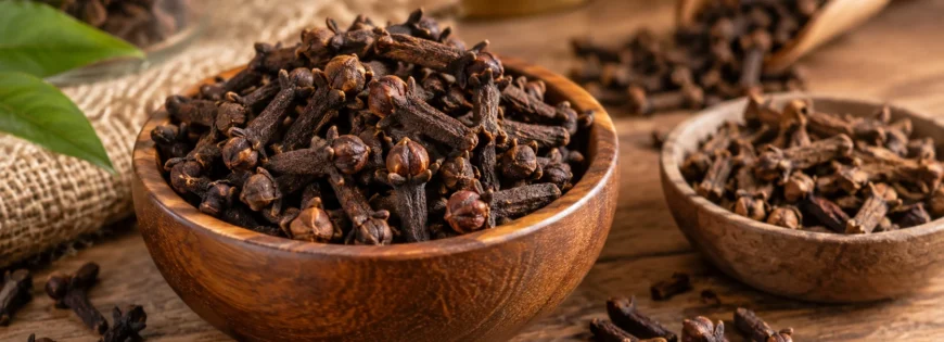 Good quality whole cloves with dark brown colour, intact buds and fresh appearance