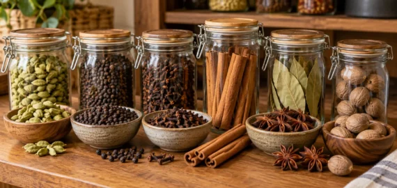 How to Store Indian Spices to Keep Them Fresh Longer Whole Indian spices stored in airtight glass jars to keep them fresh and aromatic
